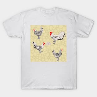 Silver Spangled Hamburg Cream T-Shirt